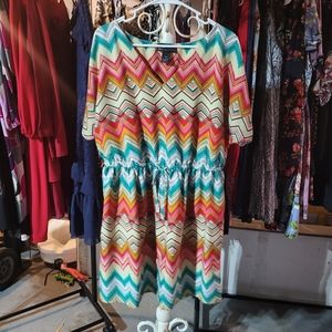 Lane Bryant sz 14/16 DRESS multi colored